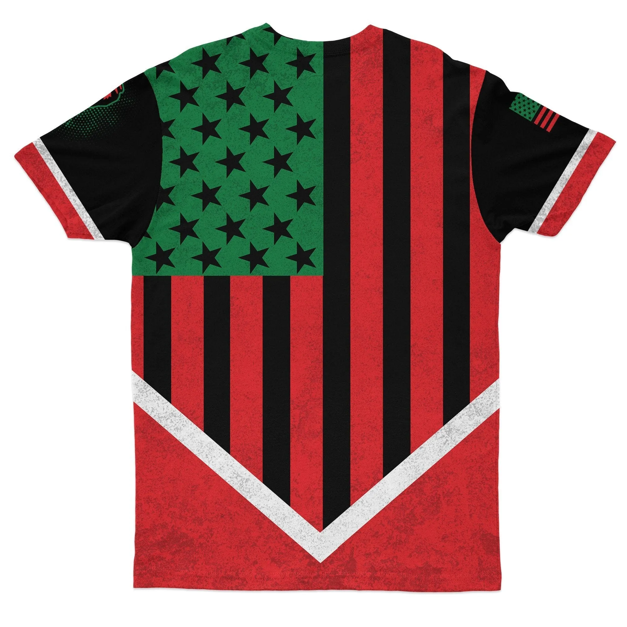 African American Flag 2 T-shirt and Shorts Set