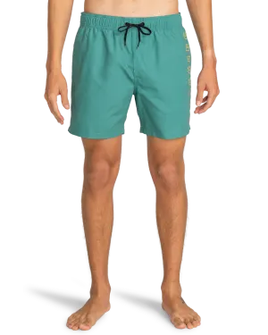 All Day Heritage Layback Volley Shorts in Jade