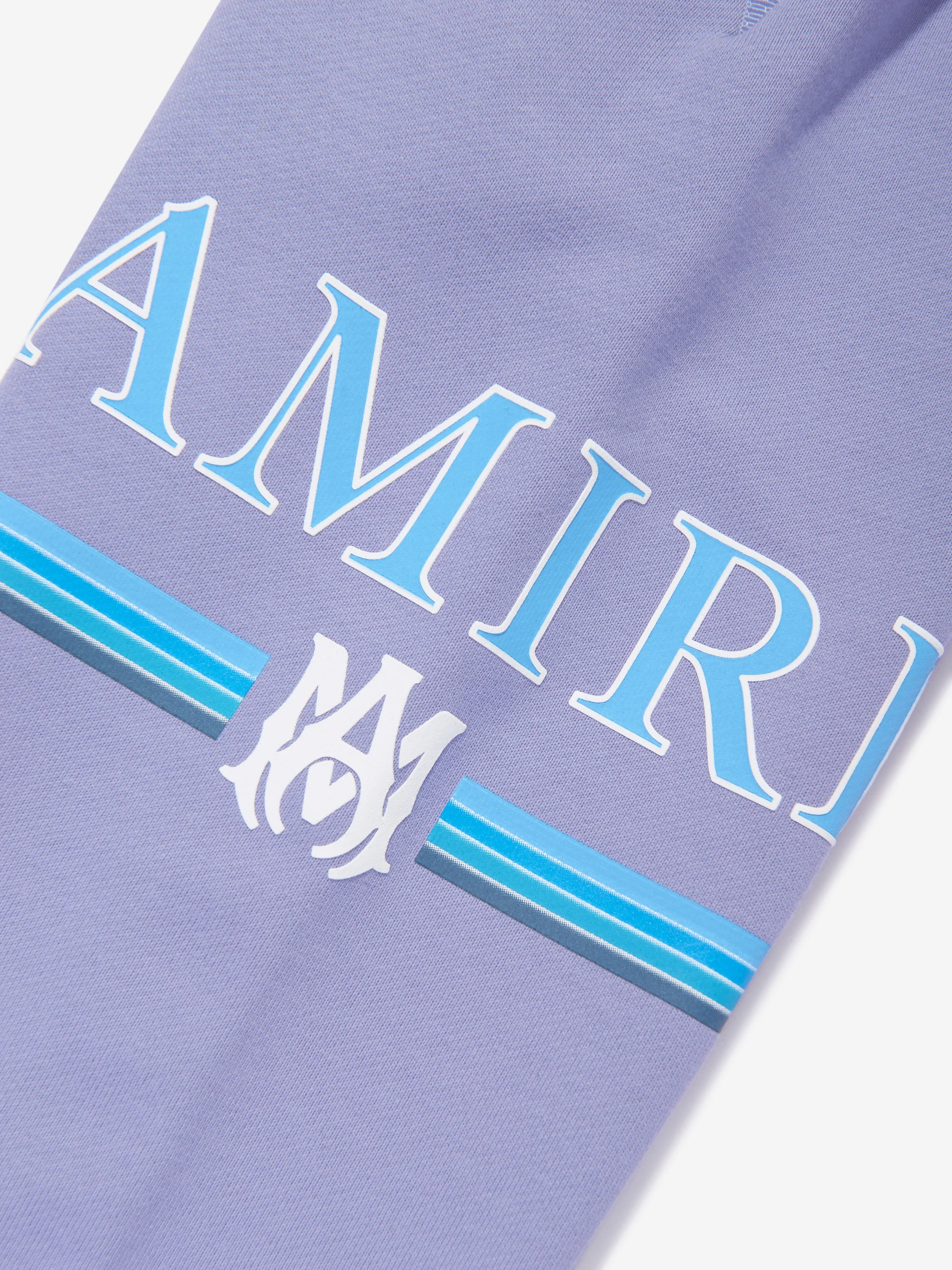 Amiri Kids Bar Logo Joggers in Blue