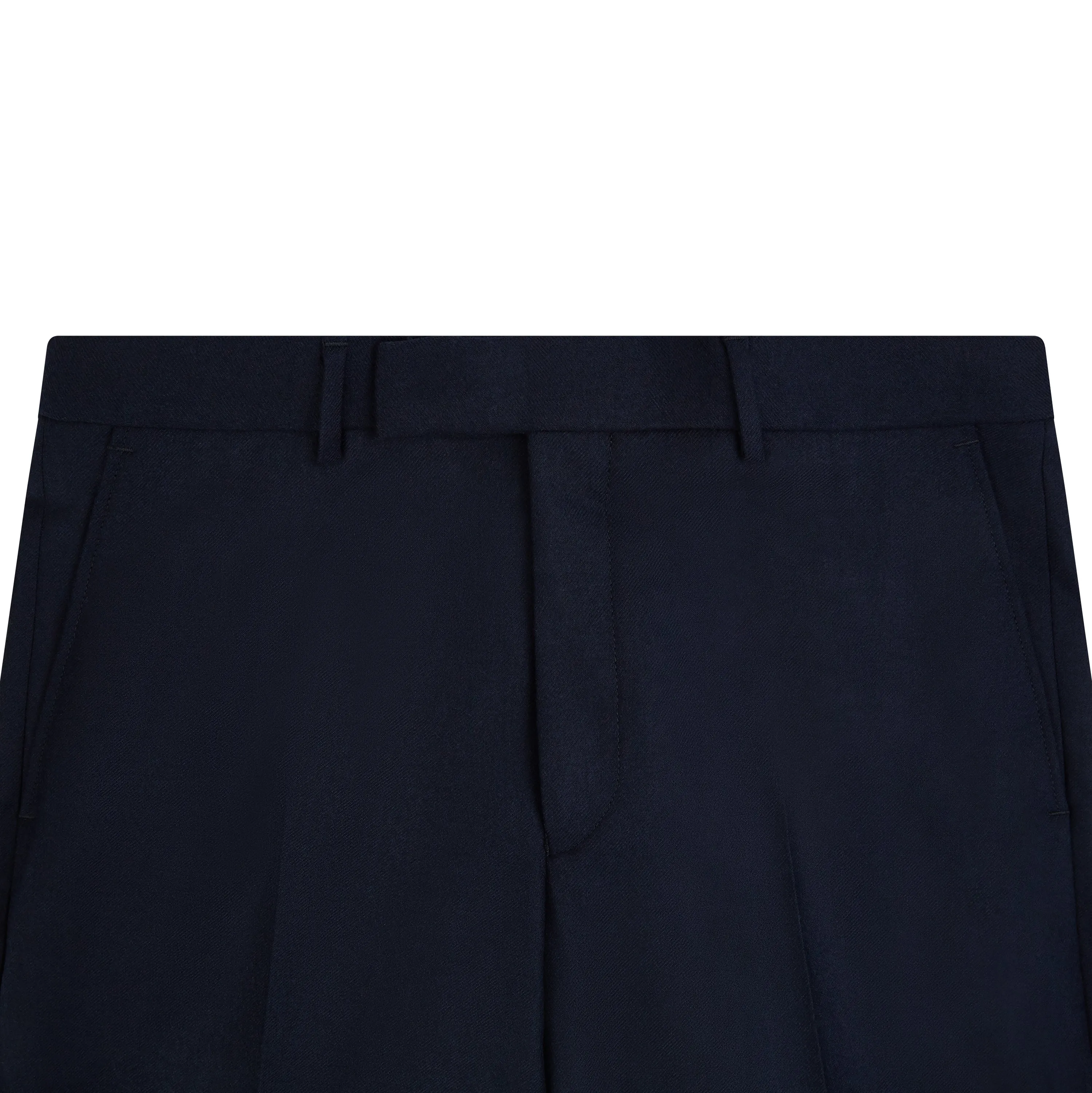 Barney Navy Flannel Trousers