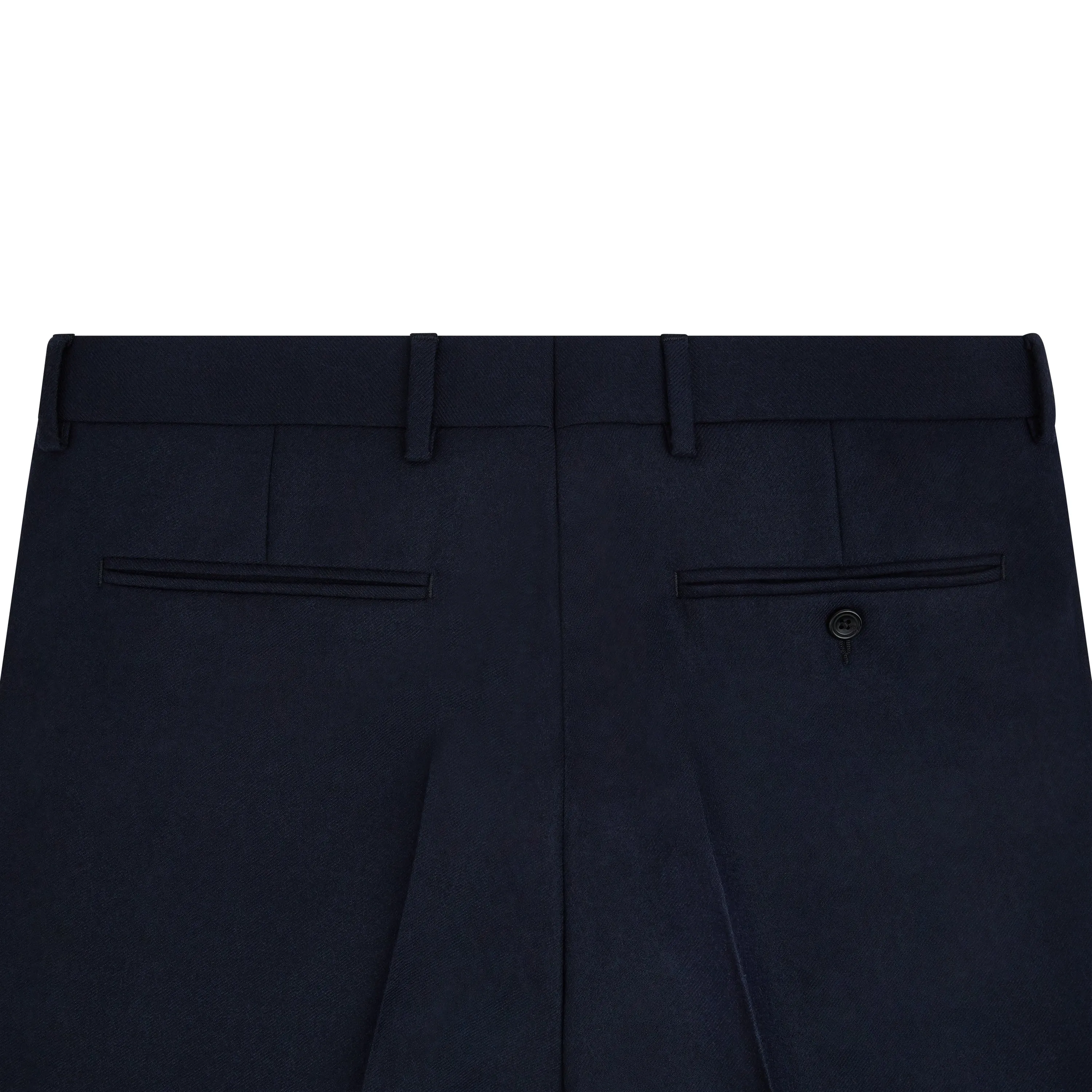 Barney Navy Flannel Trousers