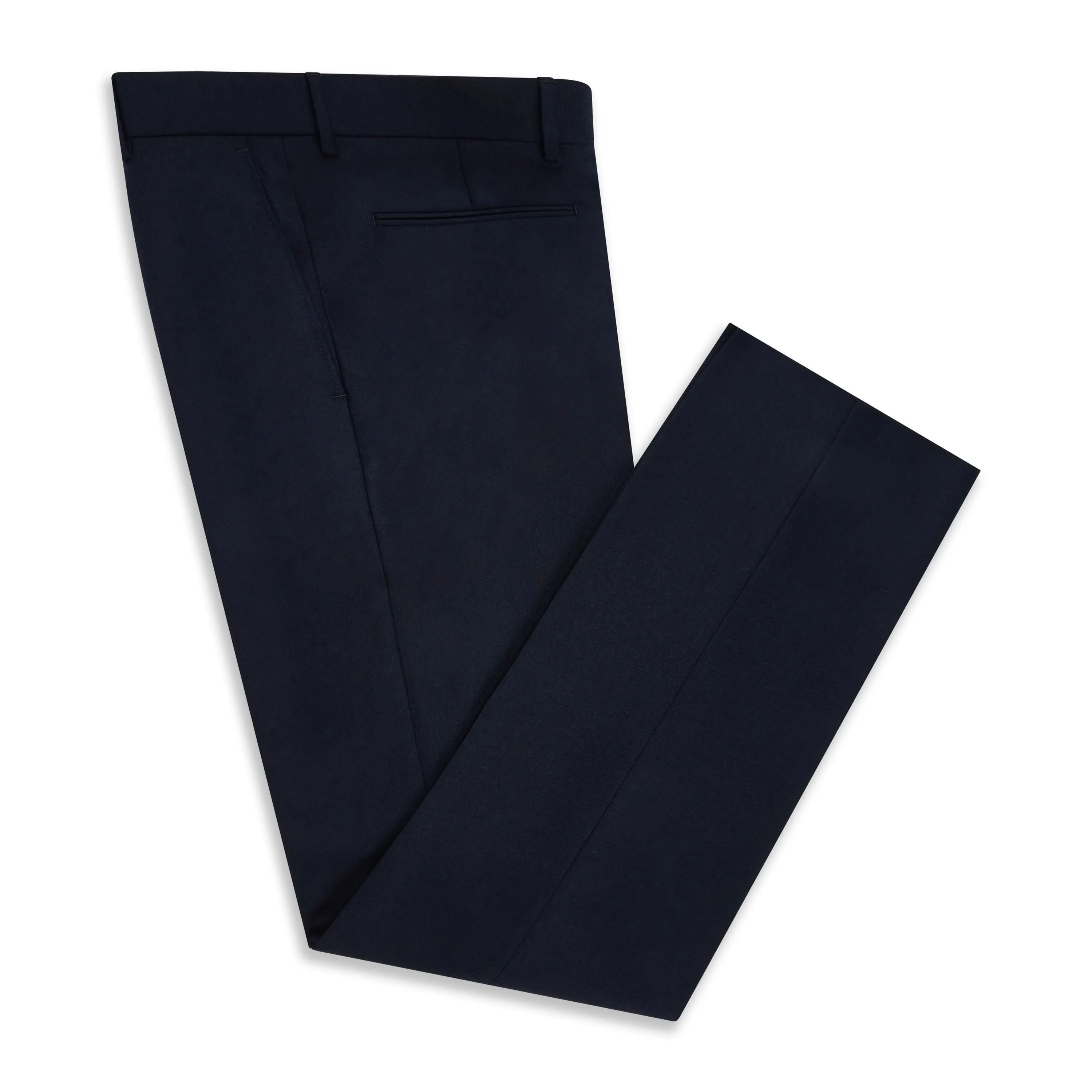 Barney Navy Flannel Trousers