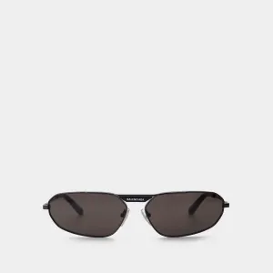 Bb0246Sa Sunglasses - Balenciaga  - Grey - Metal