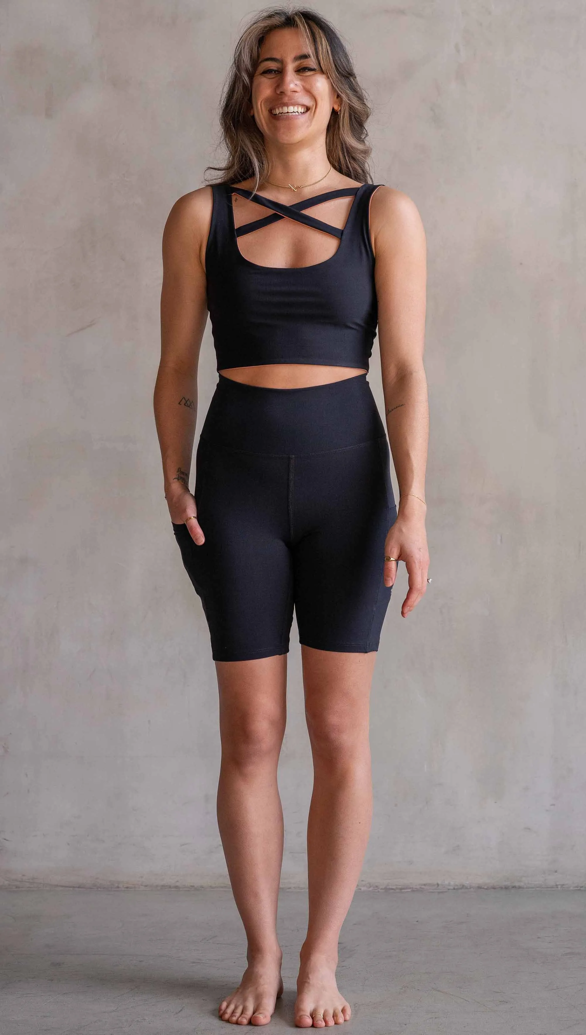 Black - EnviSoft Bicycle Length Shorts