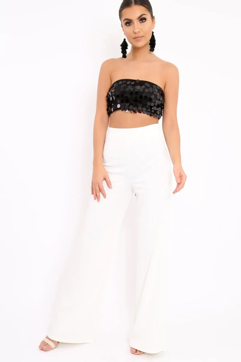 Black Sequin bralet - Aariana