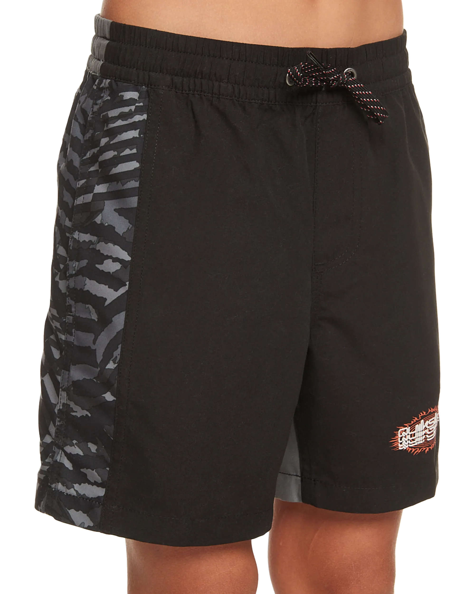 Boys Radical Arch Volley Shorts in Black