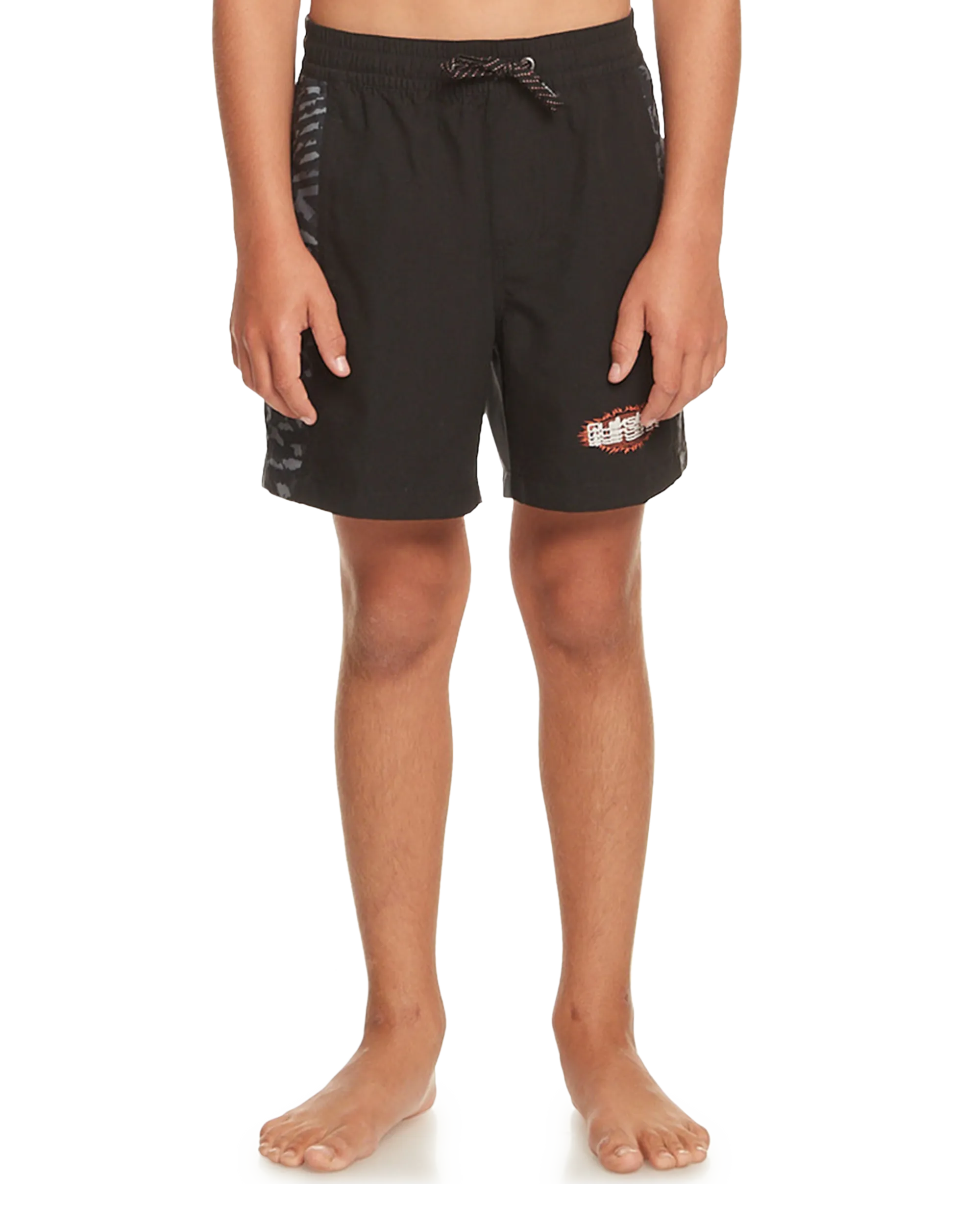 Boys Radical Arch Volley Shorts in Black