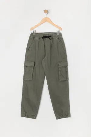 Boys Twill Cargo Jogger