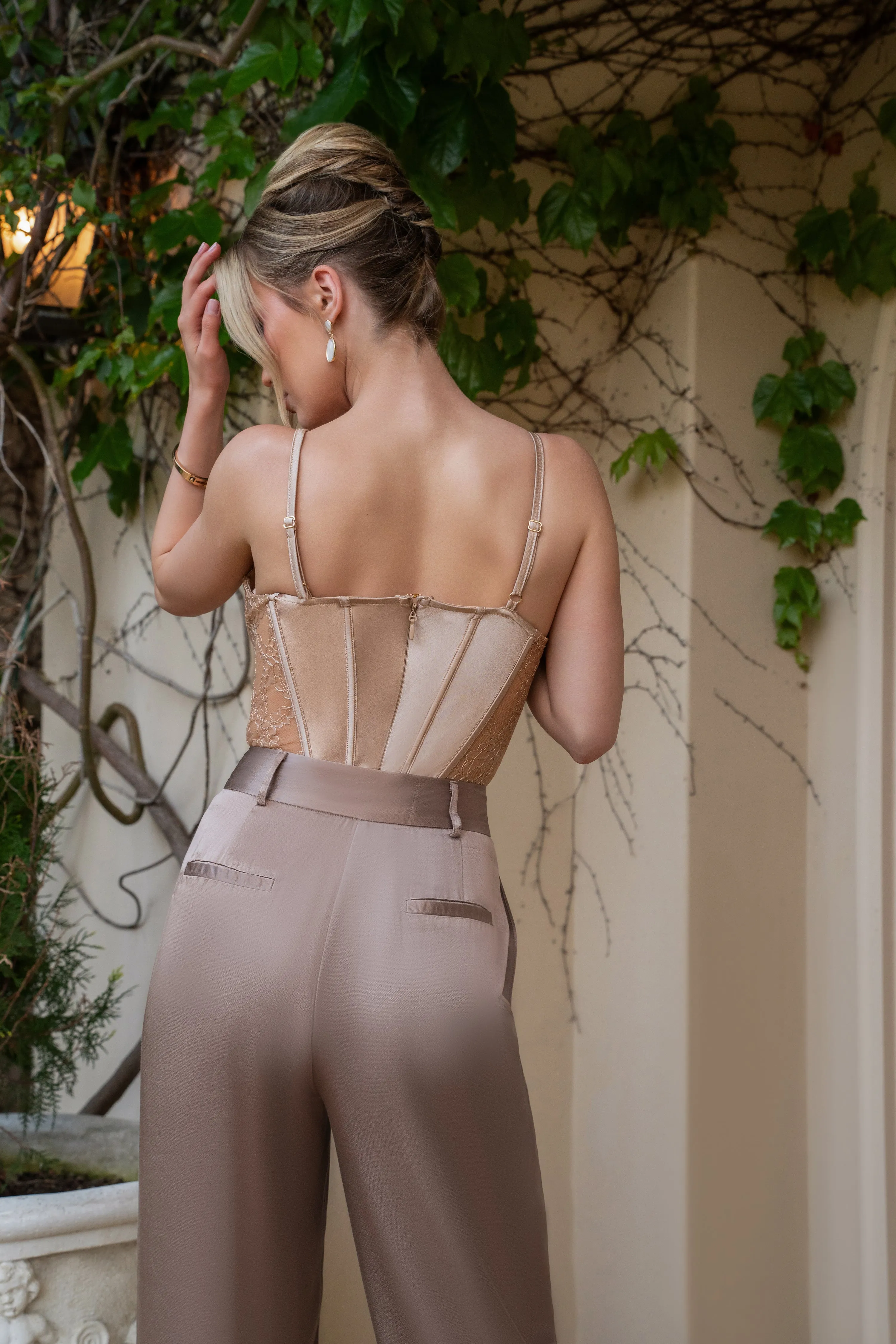 Bronze Ever After Satin Trousers