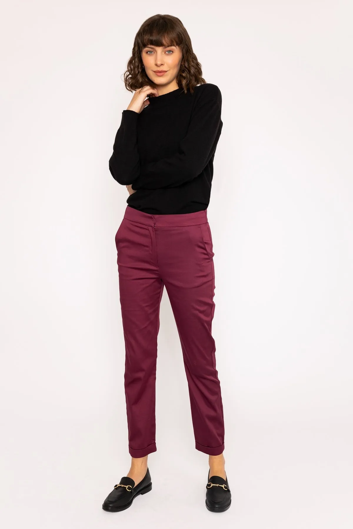 Burgundy Chino Pants