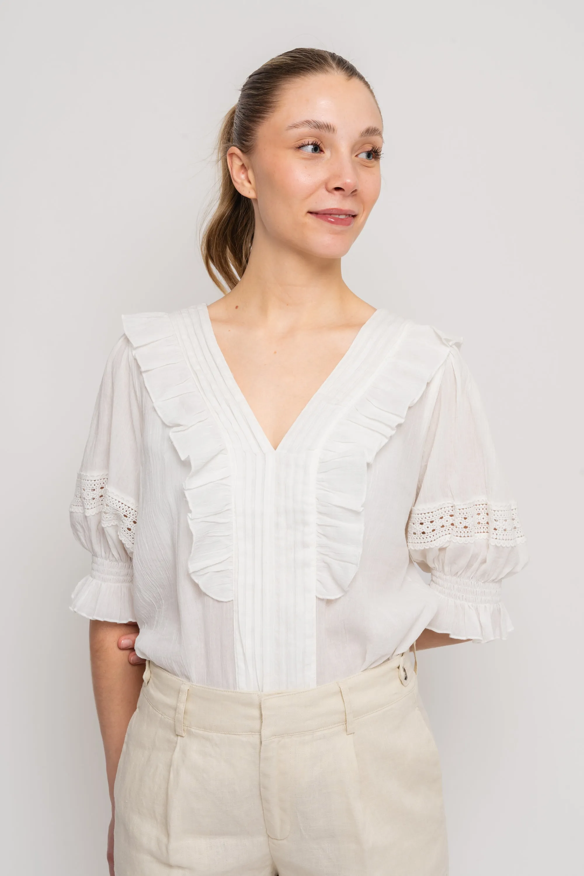 Caressa Top - White