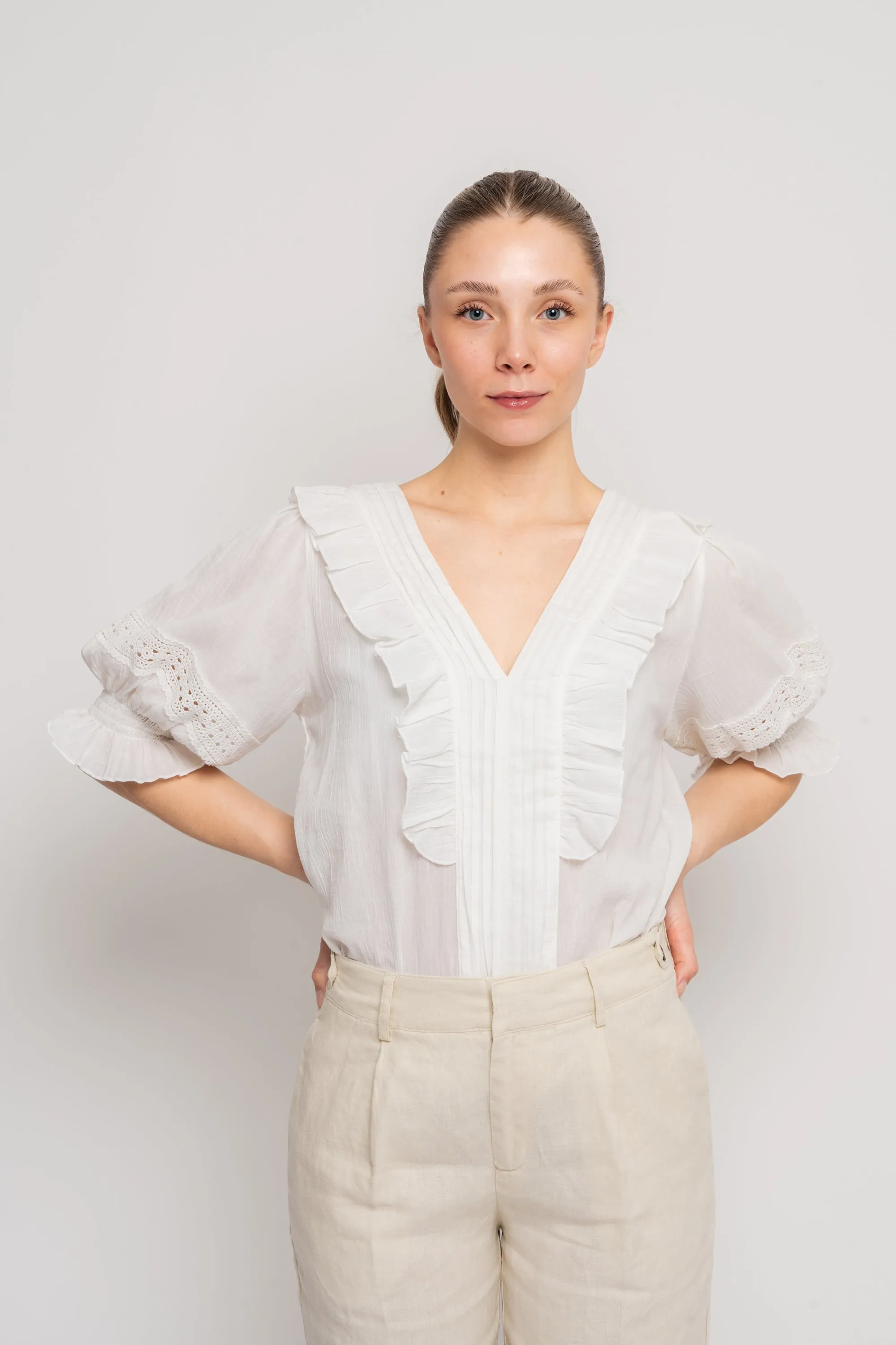 Caressa Top - White