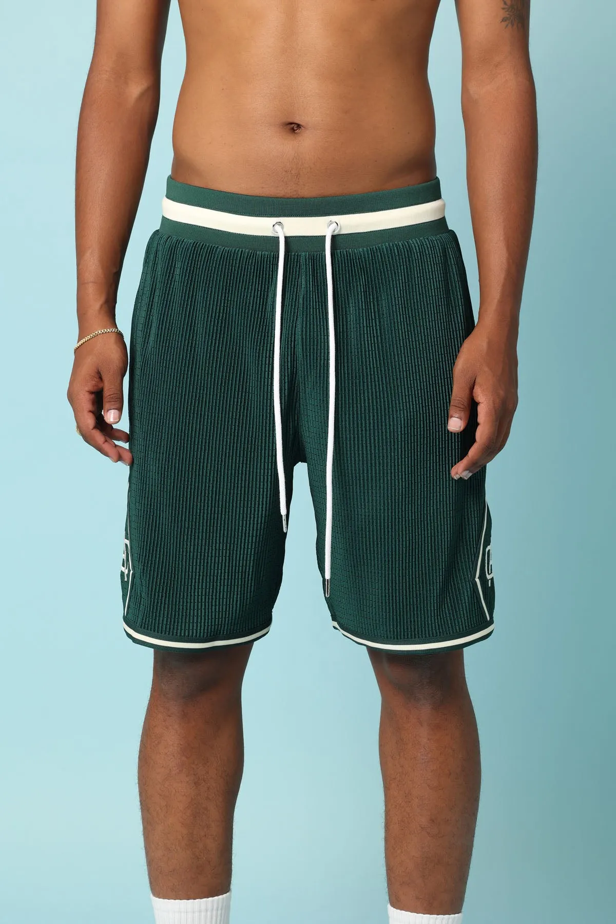 Carré Fold Ball Shorts Green