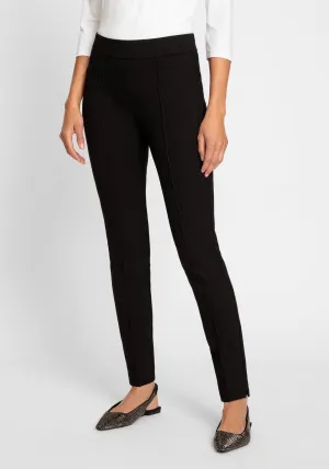 Casual Cropped Trouser in Black