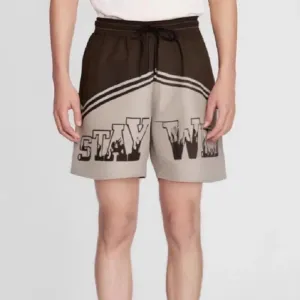 Casual Letter Printed Breathable Shorts