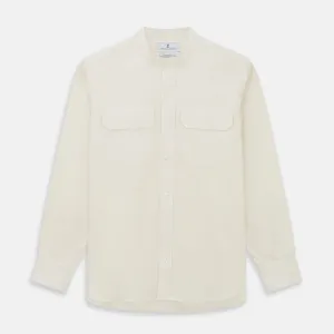 Cream Cotton Weekend Fit Unwin Shirt