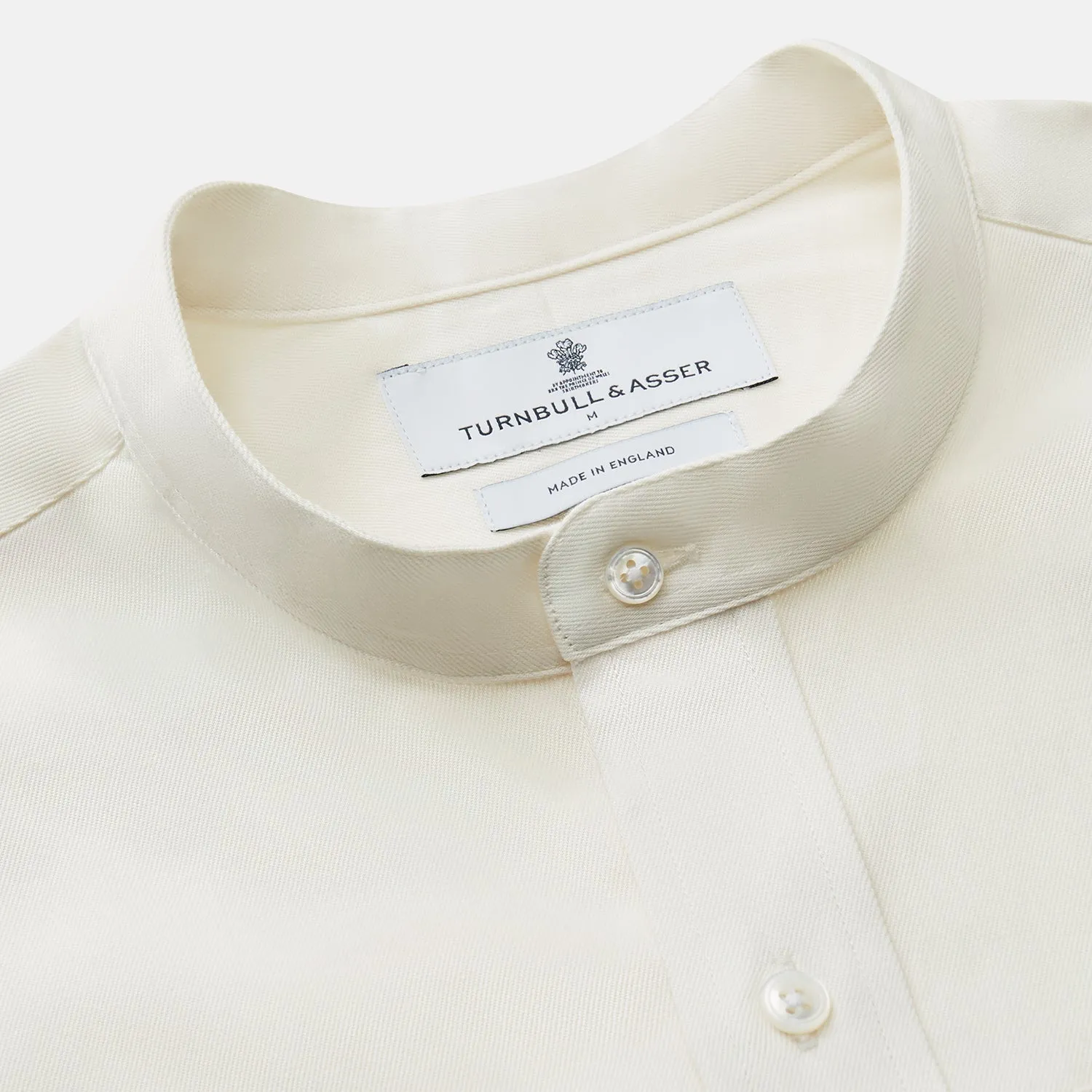 Cream Cotton Weekend Fit Unwin Shirt