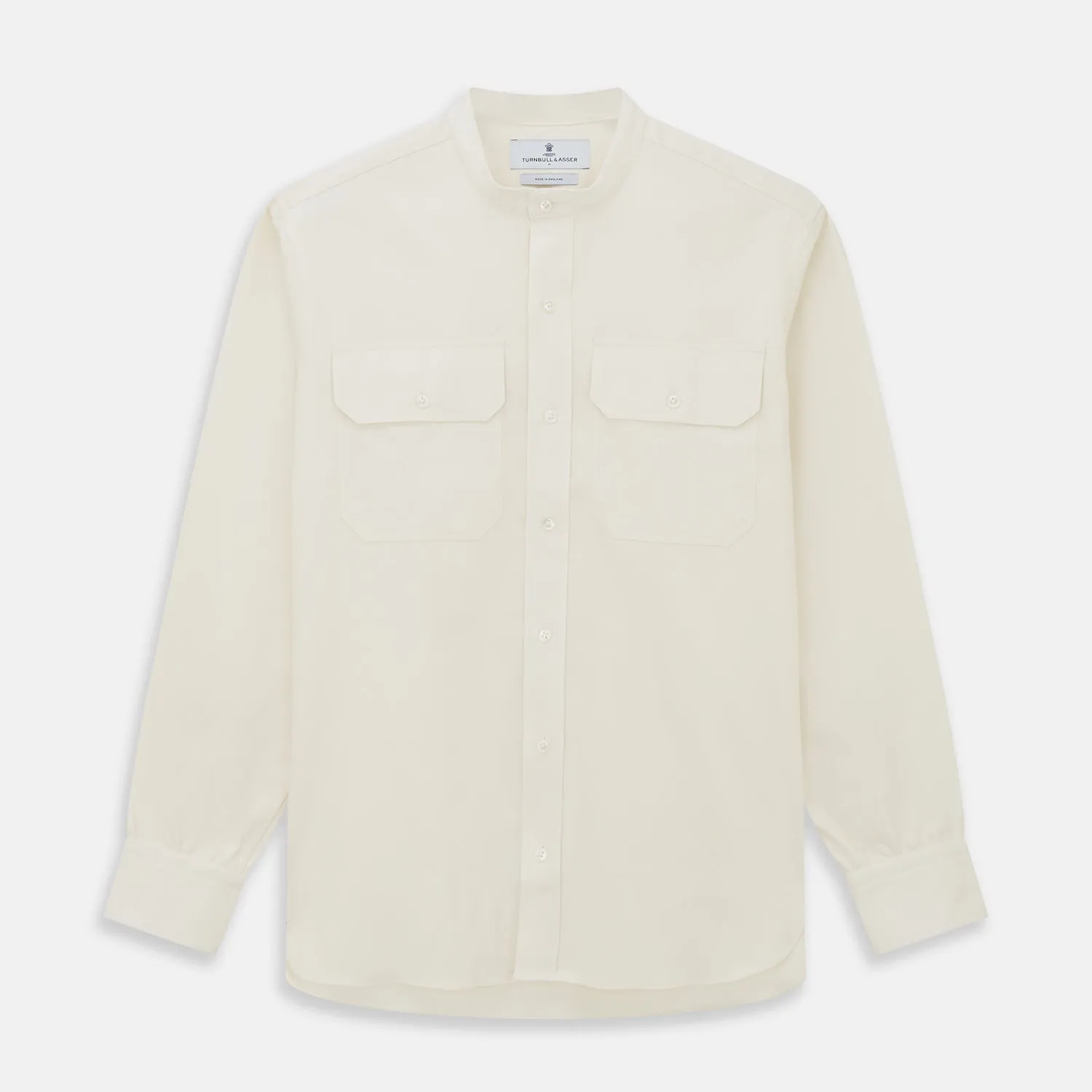 Cream Cotton Weekend Fit Unwin Shirt