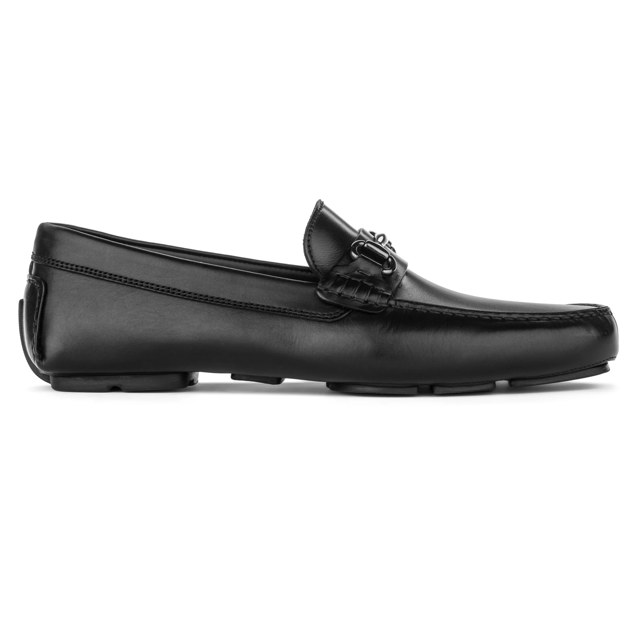 Del Amo Black Calf Driving Shoe