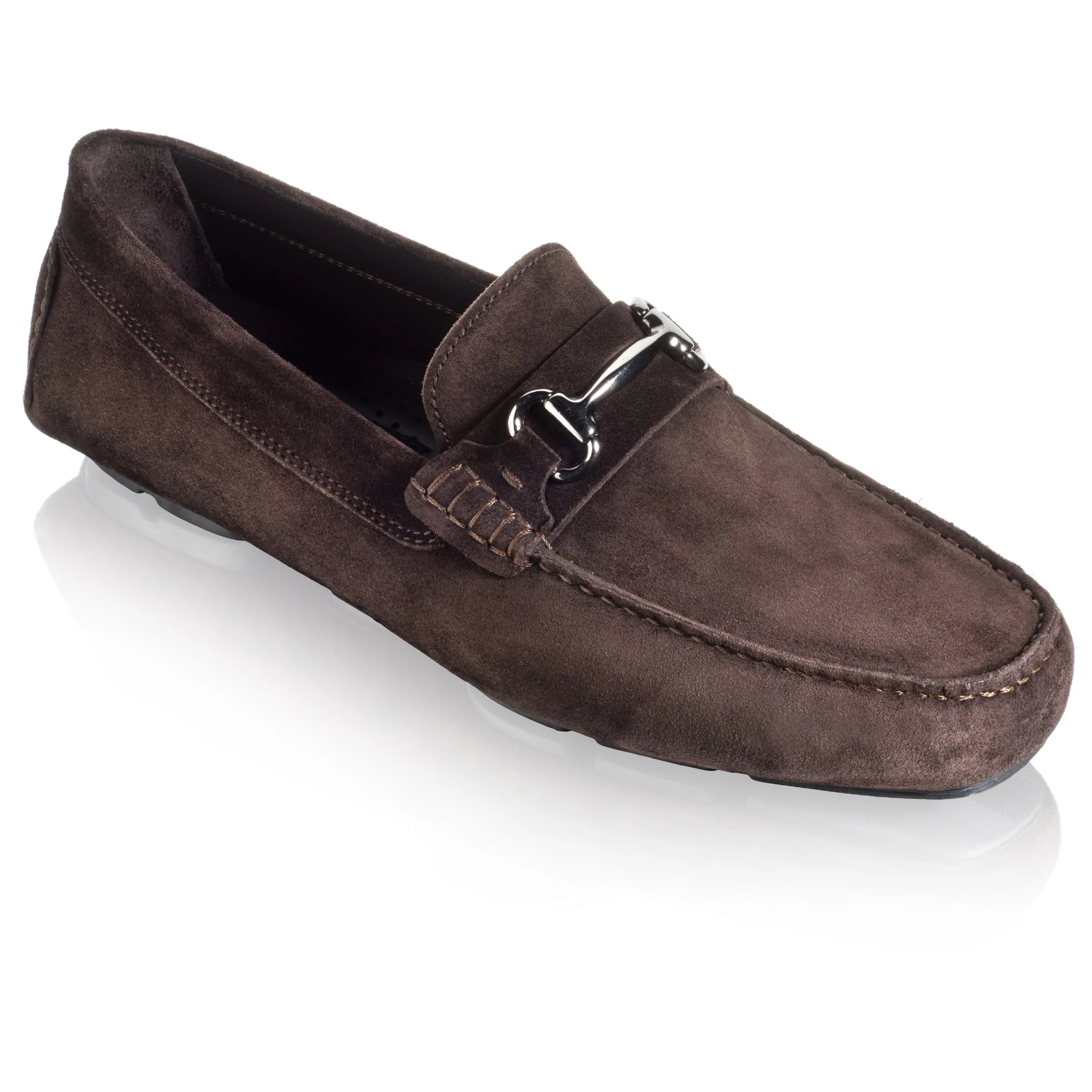 Del Amo Dark Brown Driving Shoe