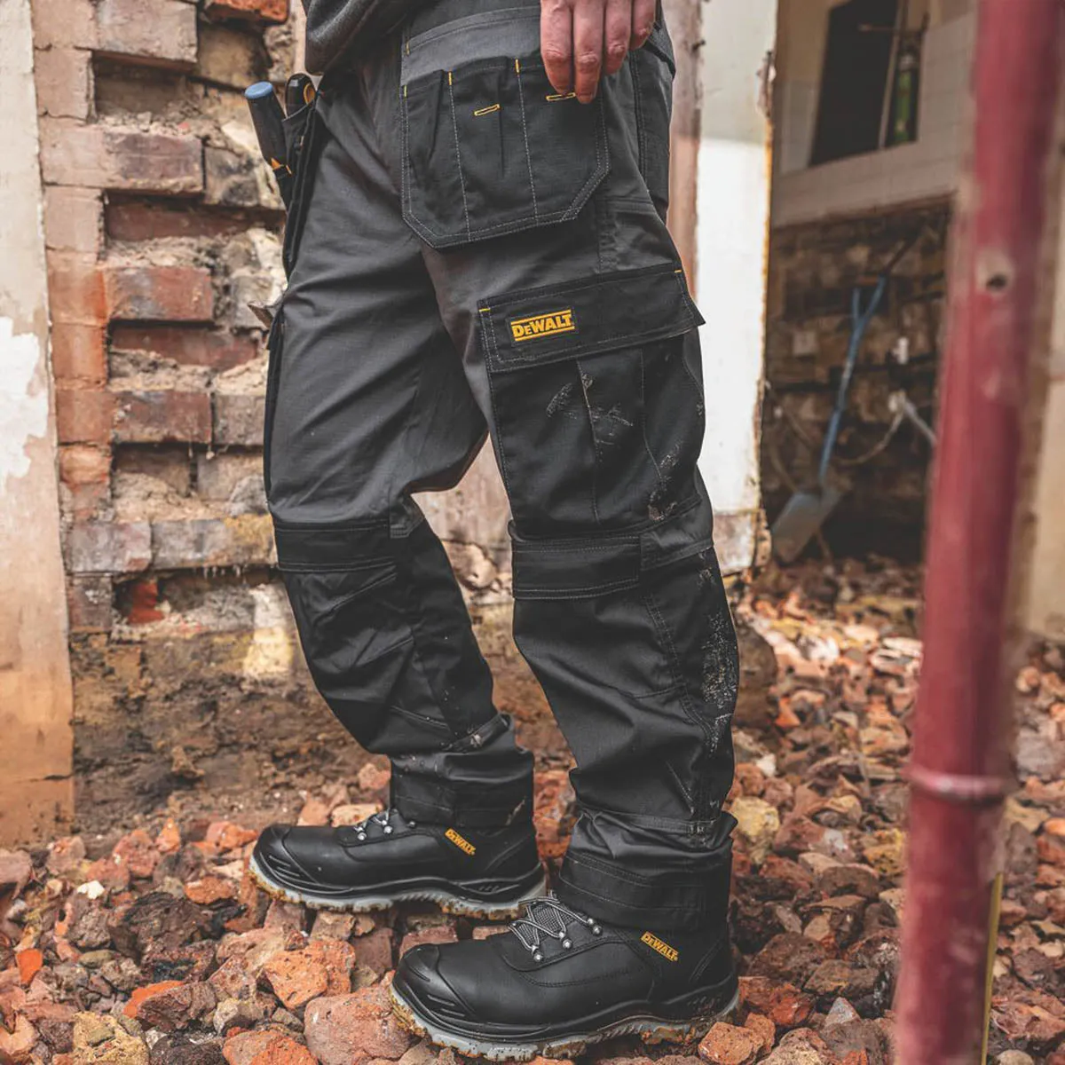 DeWalt Albany Work Trousers Black 36" W 33" L