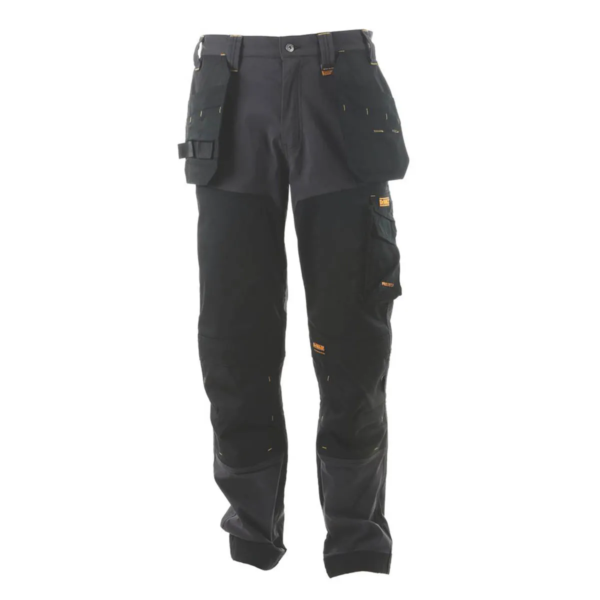 DeWalt Memphis Work Trousers Grey/Black 34" W 31" L