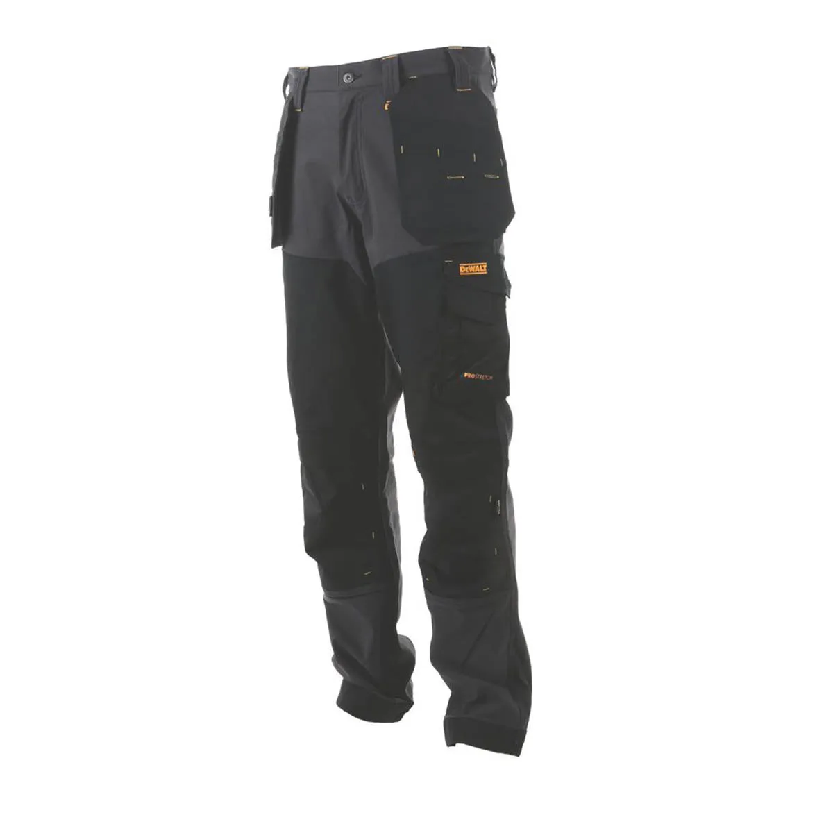 DeWalt Memphis Work Trousers Grey/Black 34" W 31" L