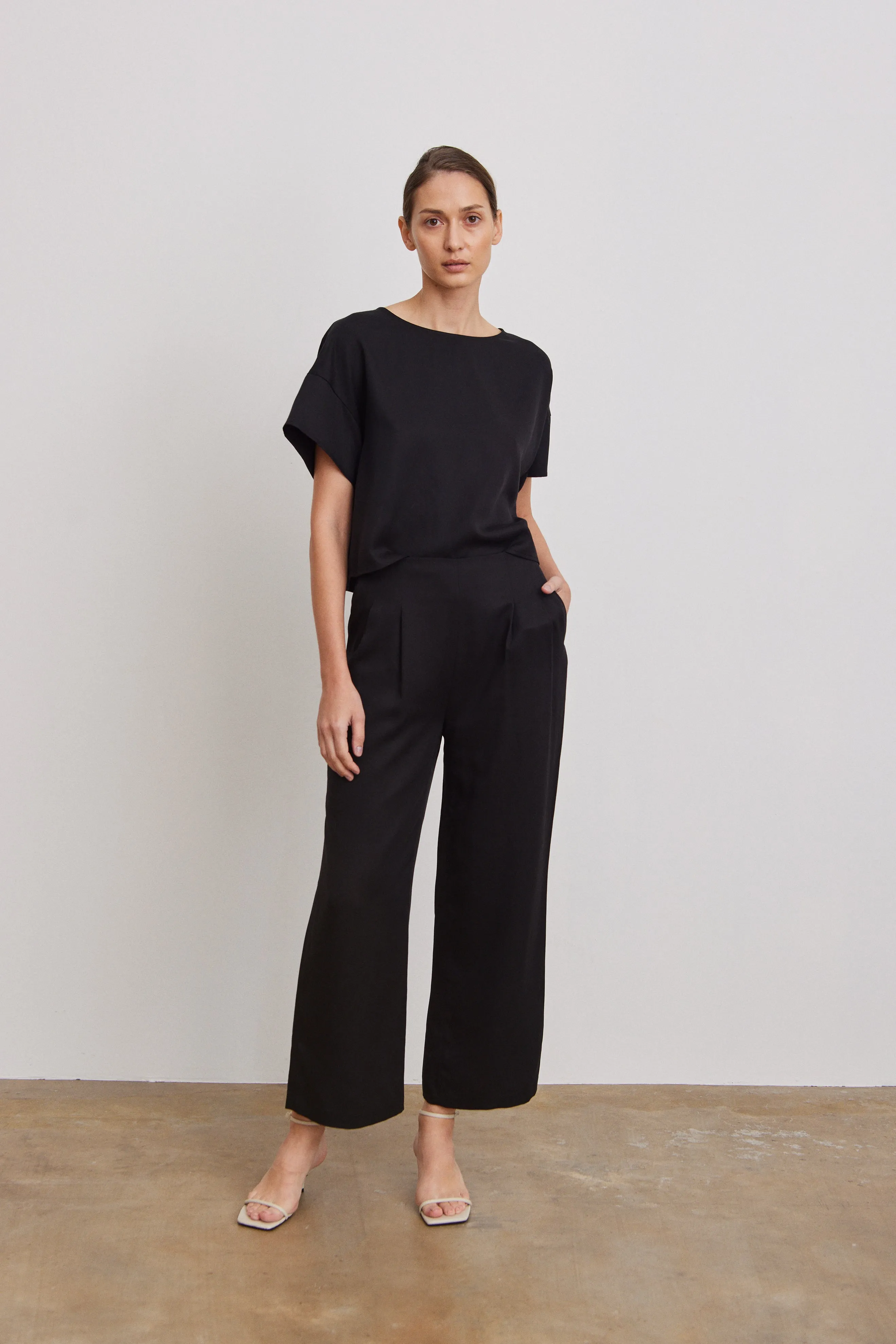 Double Pleat Trousers -- Tencel