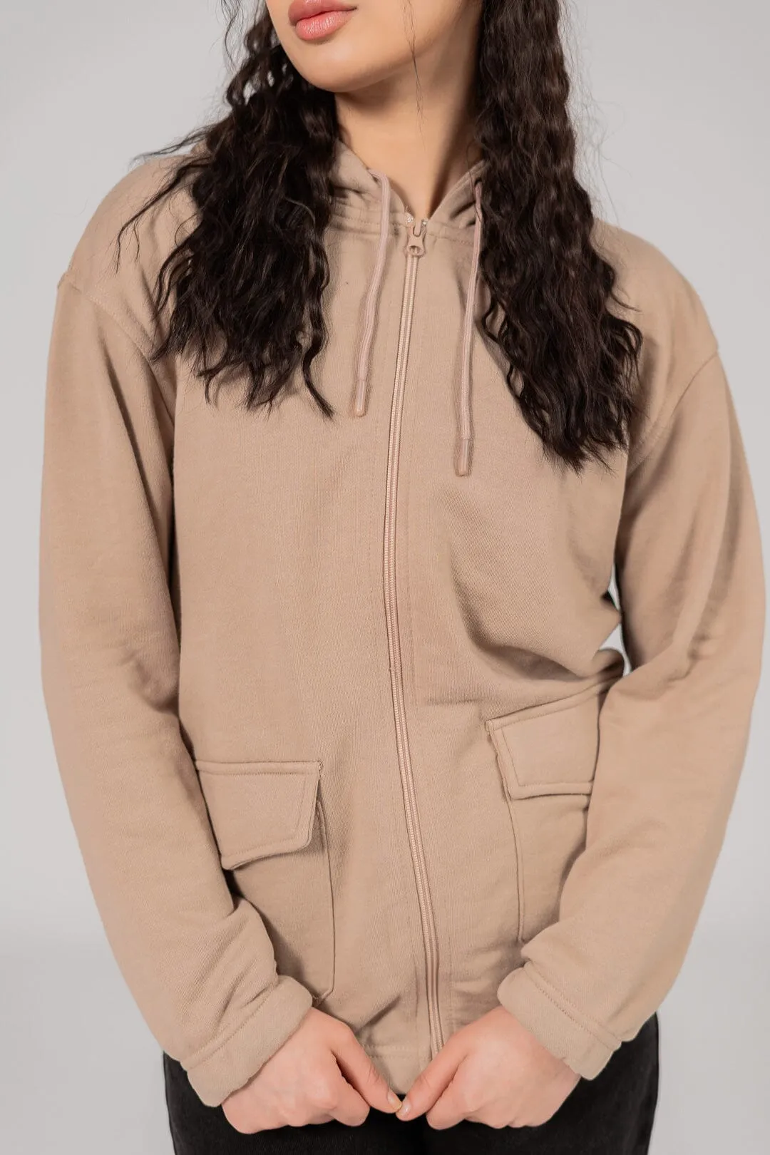 East West Women's Terry Zipper Hoodie