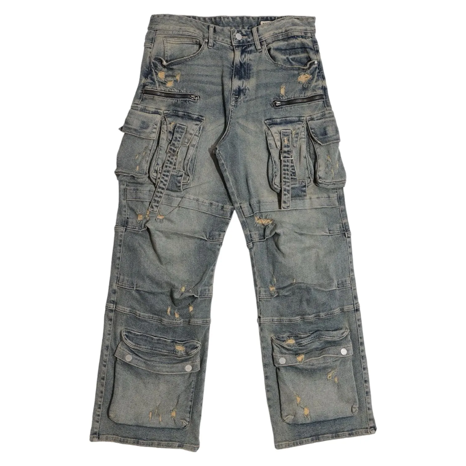 FIRST ROW: Y2K Utility Cargo Denim FRD3116