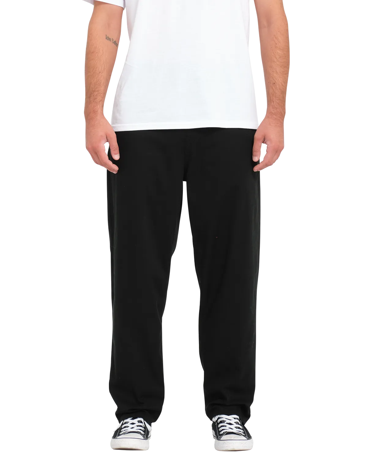 Freazy Loose Trousers in Black