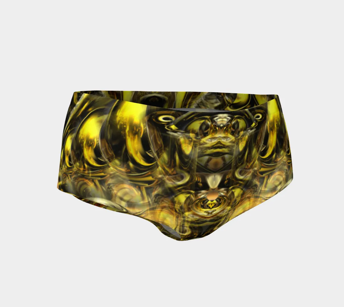 GOLDEN ALIEN BOOTY SHORTS