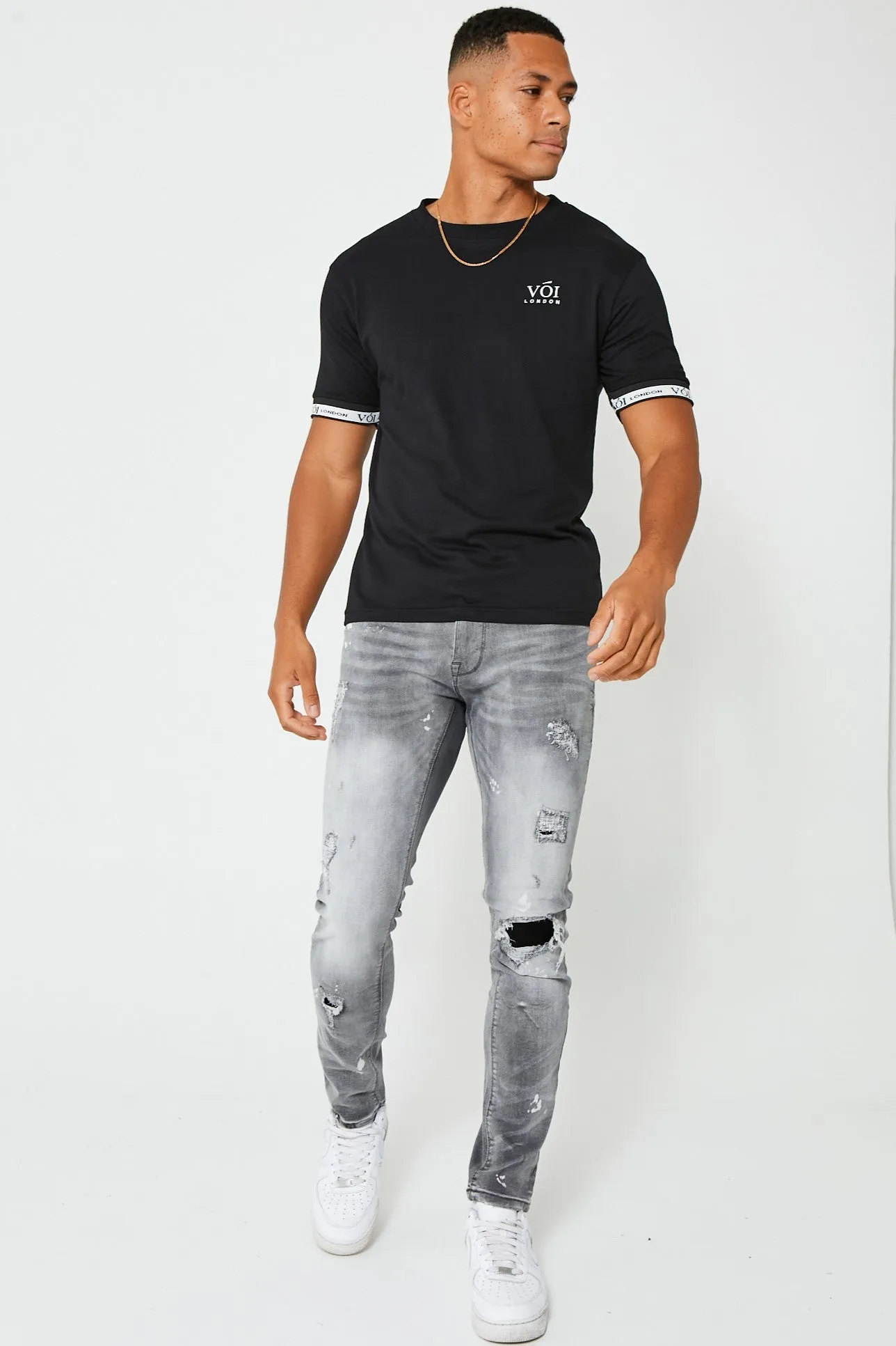 Harrow Tapered Jeans - Grey