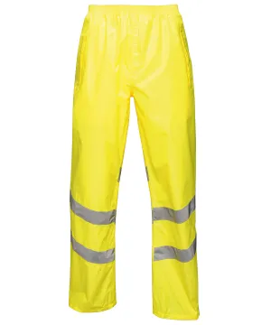 Hi-vis pro pack-away trousers | Yellow