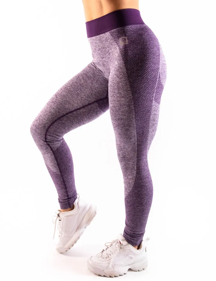 HIGH PERFORMANCE SEAMLESS LEGGINGS - PURPLE