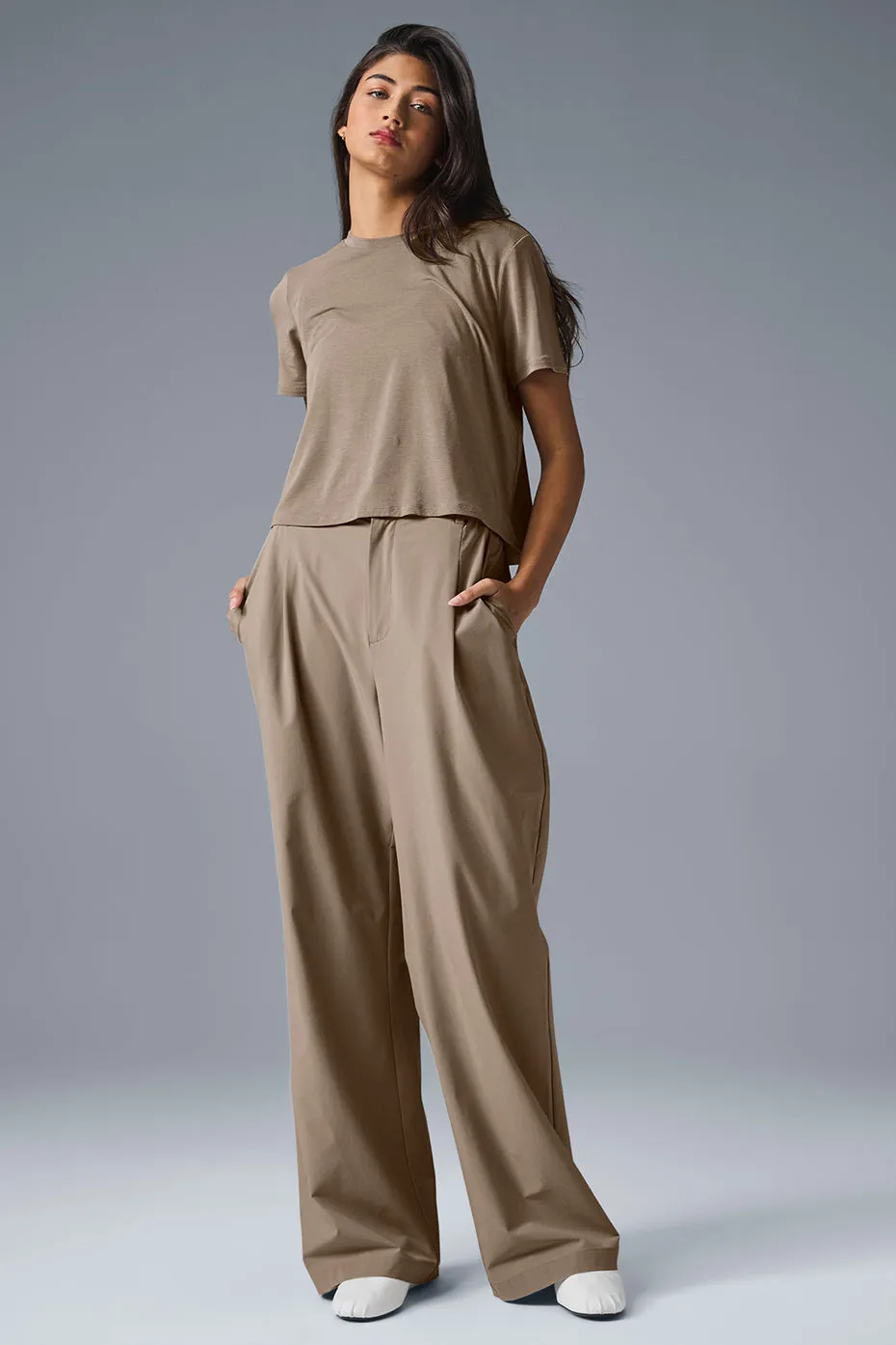 High-Waist Pursuit Trouser (Regular) - Gravel