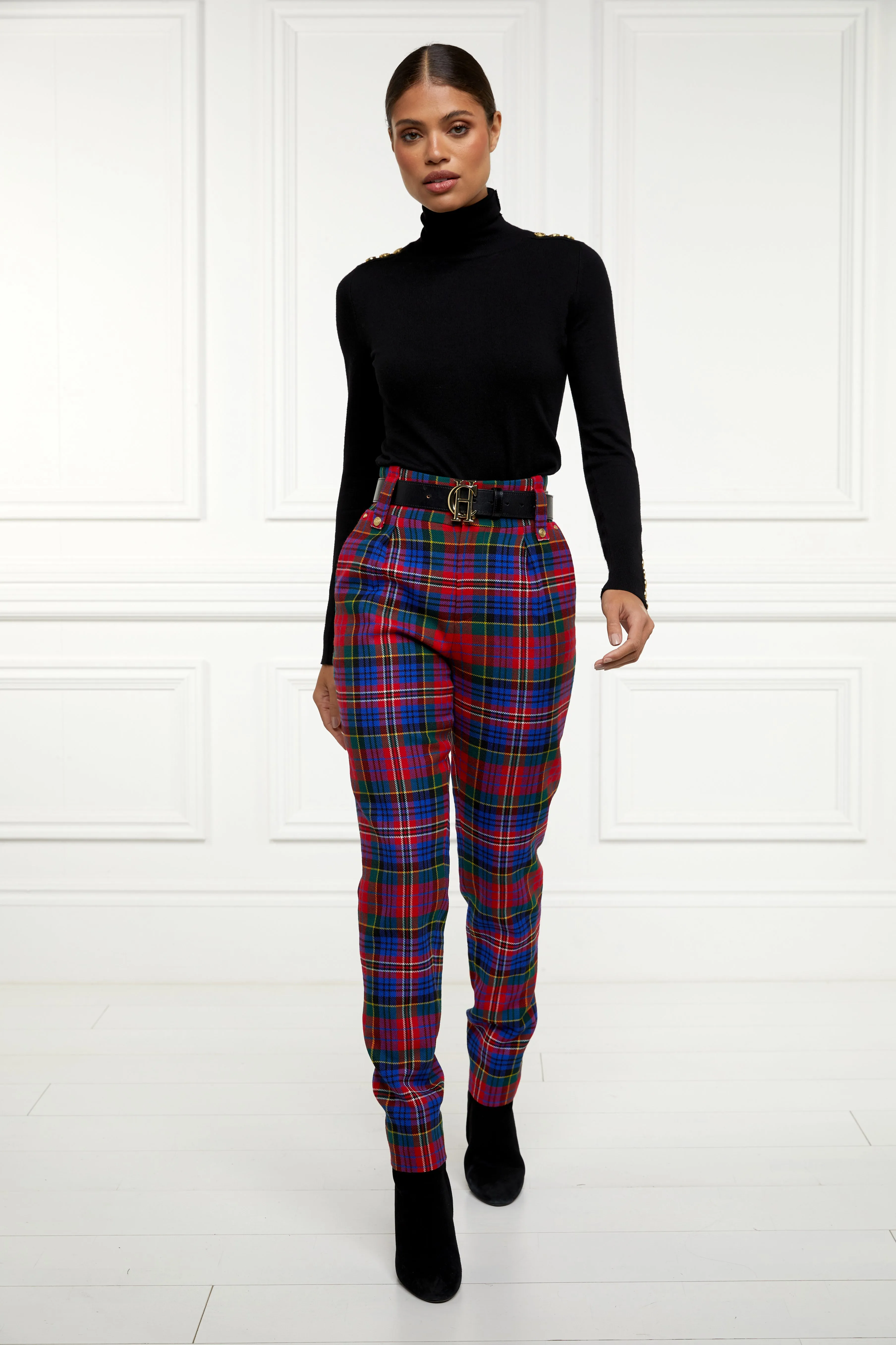 High Waisted Peg Trouser (Macpherson)