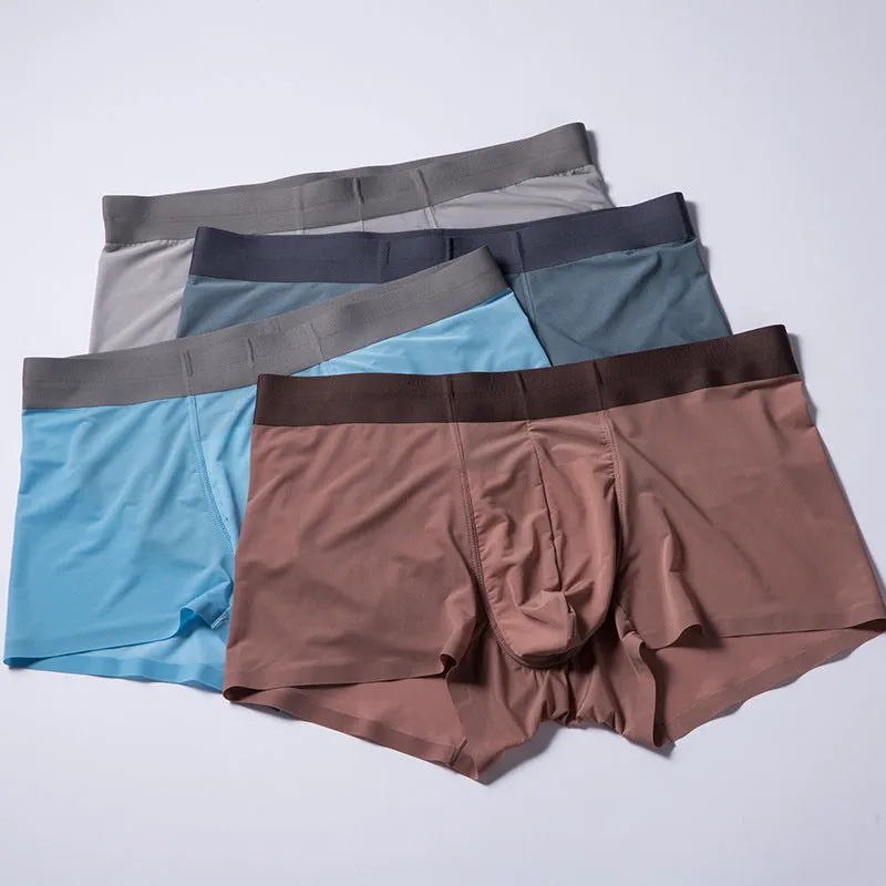 Ice Silk Seamless Breathable Men's Trunk