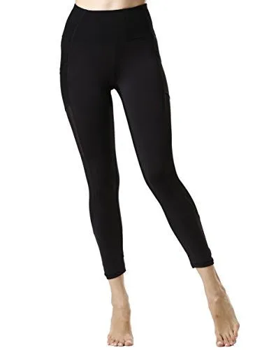 icyzone Tummy Control Slimming Shaping High Waist Yoga Tights Leggings with Mesh