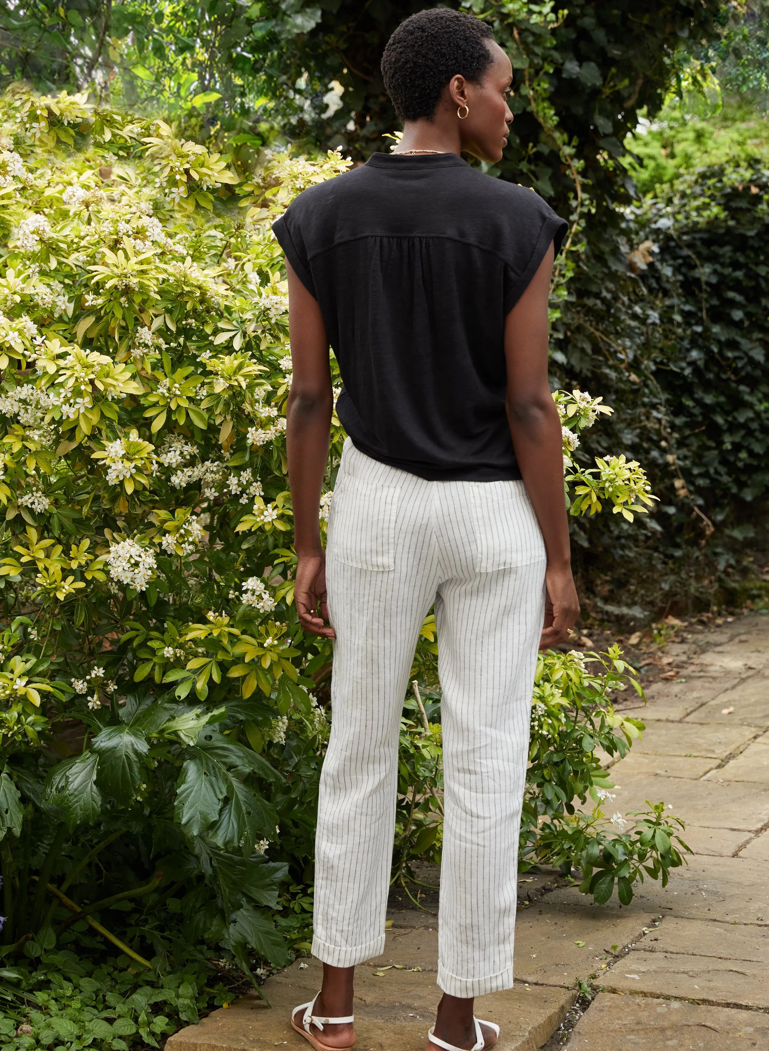 Jaycee Linen Tapered Trousers