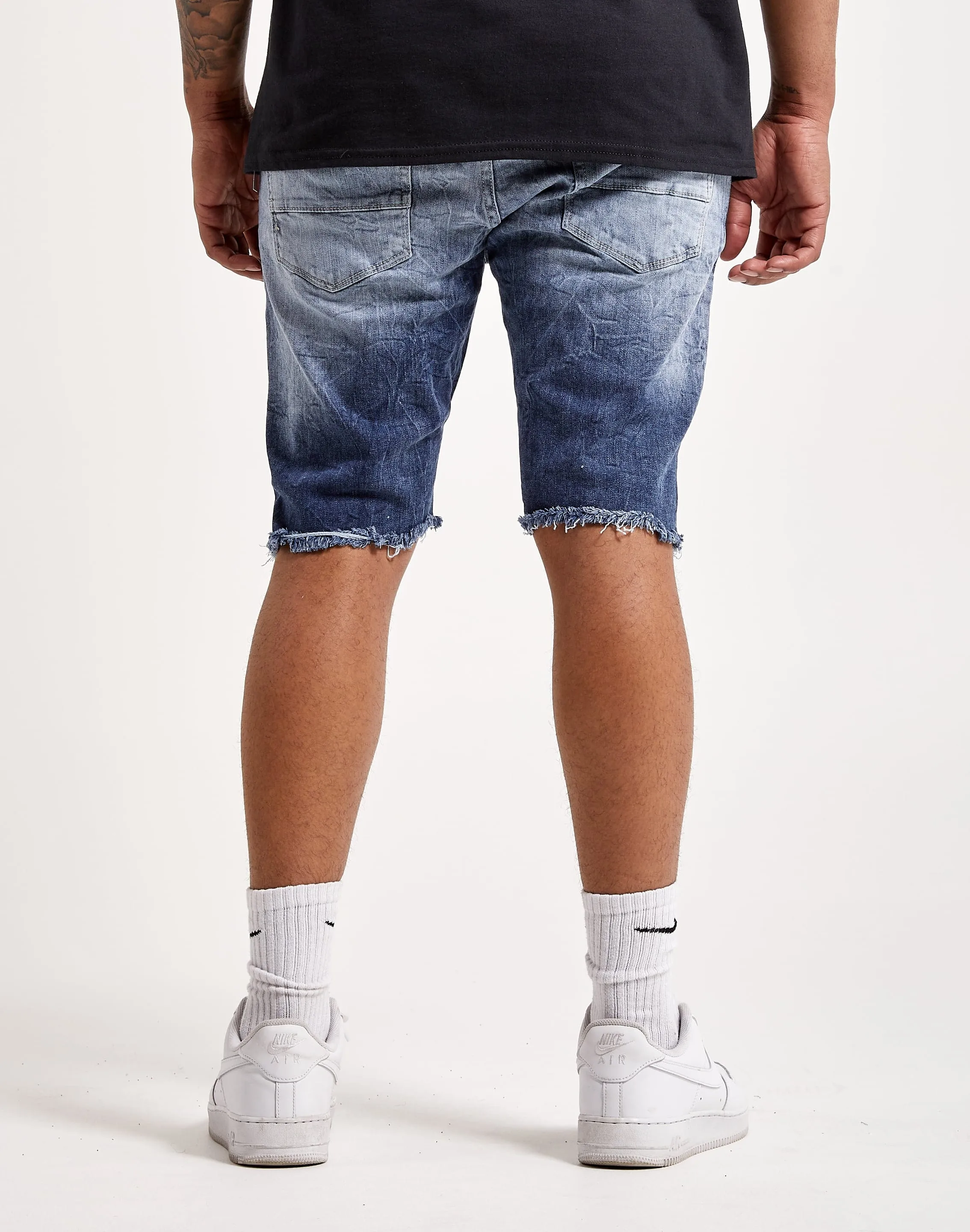 Jordan Craig Aged Wash Denim Shorts