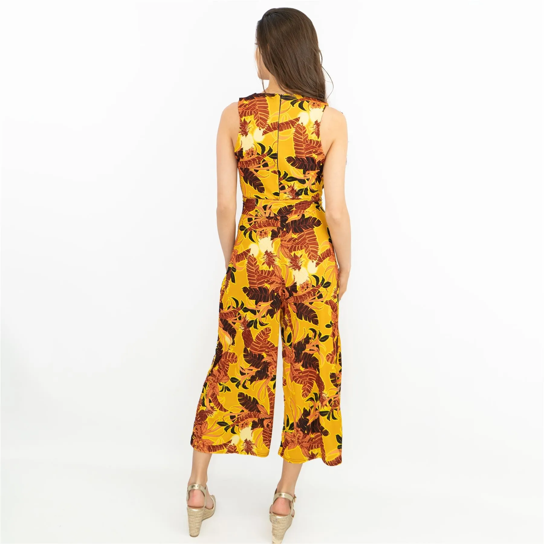 Karen Millen Batik Print Belted Jumpsuit