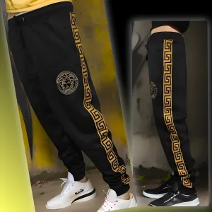 ^MEDUSA STYLE^ (STYLE) (BLACK-GOLD) JOGGER SWEATPANTS ~LUXURY~