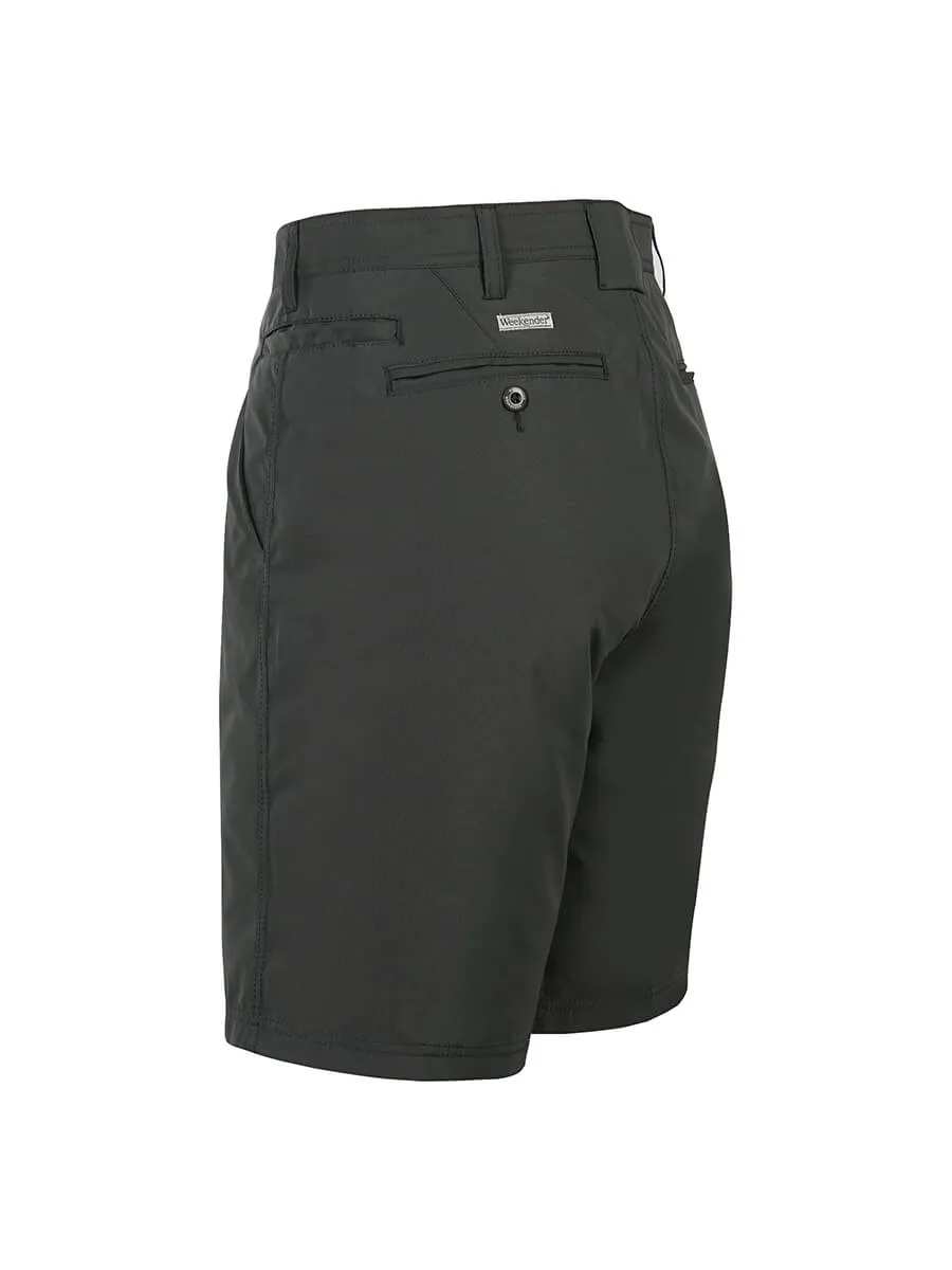 Men's Flat Front Travel Stretch Technology Short - Sandalwood