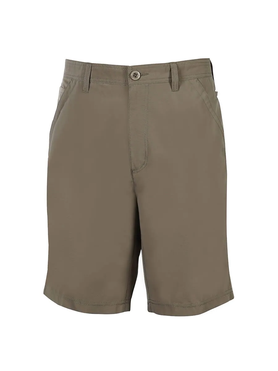 Men's Flat Front Travel Stretch Technology Short - Sandalwood