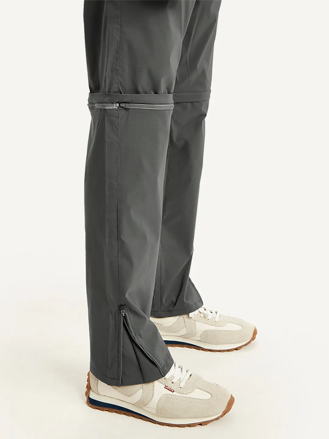 Men's Grey Regular Fit Trousers