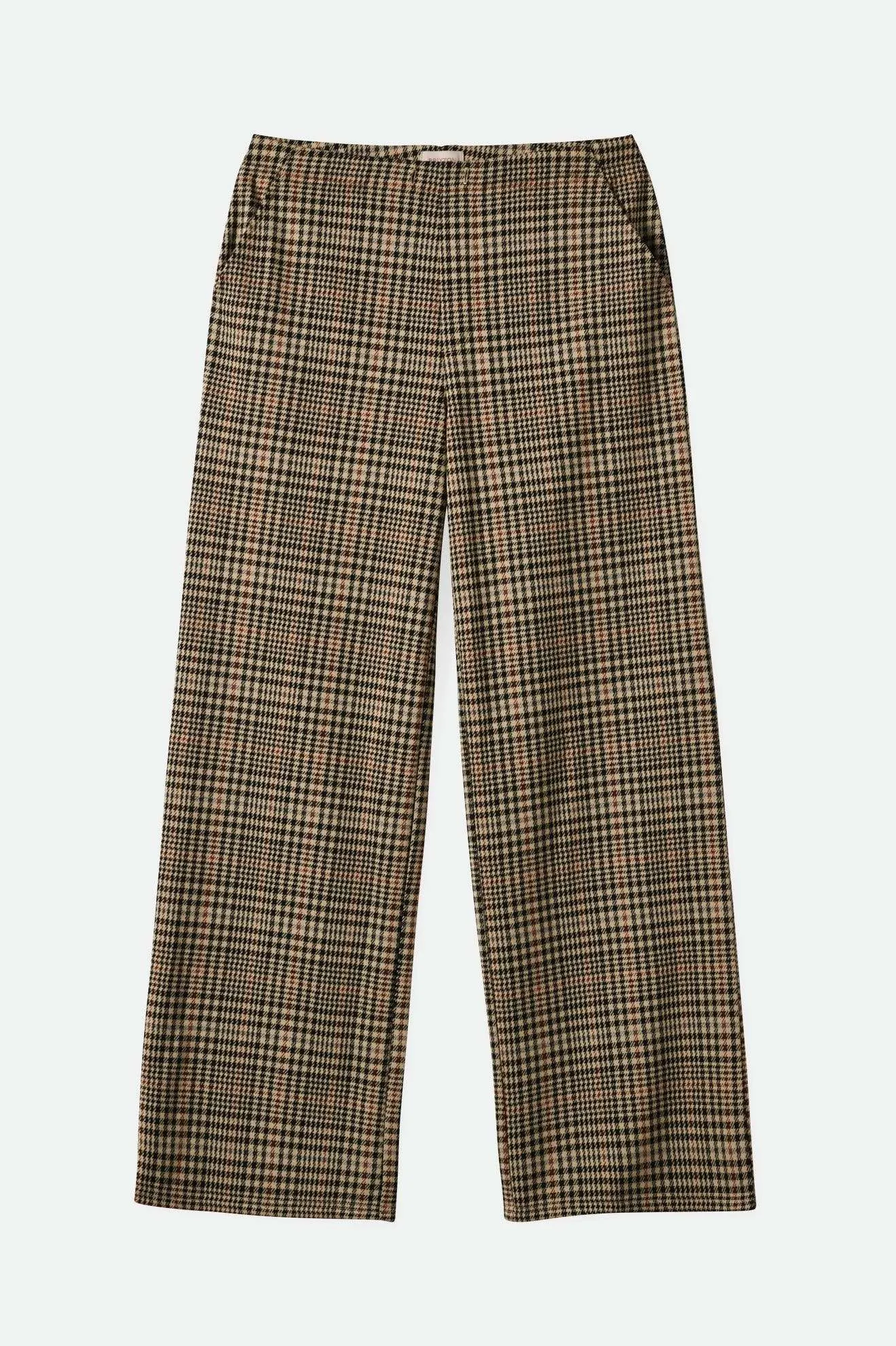 Menswear Plaid Leisure Trouser Pant - Winter White/Black Plaid