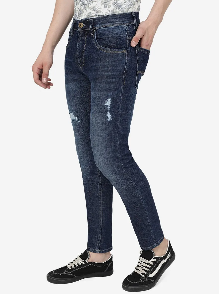 Mid Blue Washed Urban Fit Jeans | Greenfibre