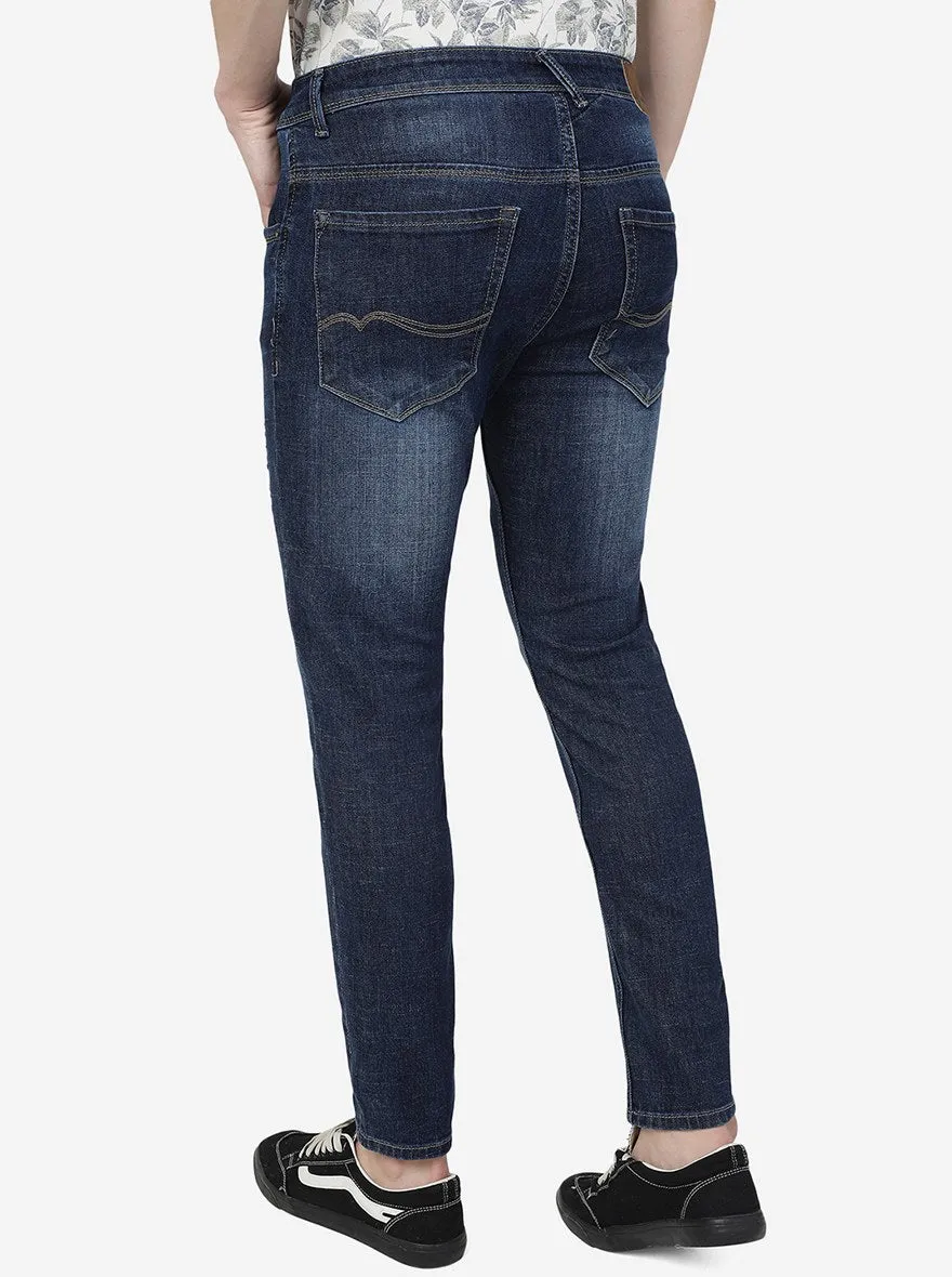 Mid Blue Washed Urban Fit Jeans | Greenfibre