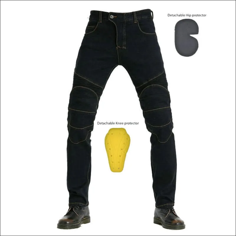 Motorcycle Rider Shatterproof Jeans for Off-road Adventures